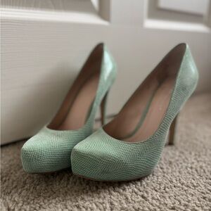 Mint Green High Heels